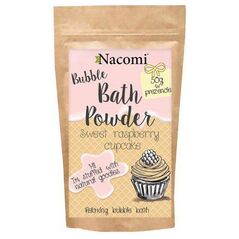 Nacomi Puder do kąpieli Słodka malinowa babeczka 100g