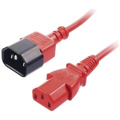 Kabel zasilający Lindy Przedłużacz kabla zasilającego , 0.5m, czerwony (30476)