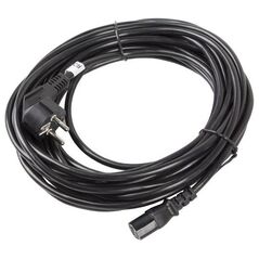 Kabel zasilający Lanberg CEE 7/7 - IEC 320 C13, 10m, czarny (CA-C13C-11CC-0100-BK)