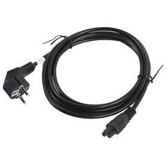 Kabel zasilający Lanberg IEC 7/7 - IEC 320 C5, 3m, czarny (CA-C5CA-11CC-003-BK)