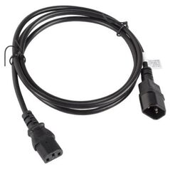 Kabel zasilający Lanberg IEC 320 C13 - C14, 1.8m, czarny (CA-C13E-11CC-0018-BK)
