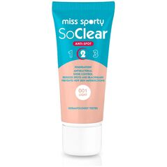 Miss Sporty So Clear Anti-Spot 2 podkład maskujący niedoskonałości 001 Light 30ml