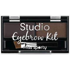 Miss Sporty Paleta do makijażu brwi Studio Eyebrow Kit 001 Medium Brown 1.1g