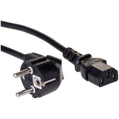 Kabel zasilający Akyga IEC C13 CEE 7/7 230V/50Hz 1,5m (AK-PC-01C)