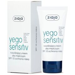 Ziaja ZIAJA_Yego Sensitiv nawilżający krem dla mężczyzn SPF 10 ochrona niska 50ml - 5901887038177