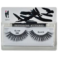 Ibra IBRA_Para sztucznych rzęs na pasku Glam 300 Black