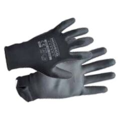 Modeco Rękawice poliestrowe powlekane nitrylem czarnym rozmiar 10“ 1 para - MN-06-220
