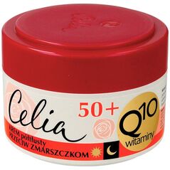 Celia Krem do twarzy Q10 Witaminy 50+ przeciwzmarszczkowy 50ml