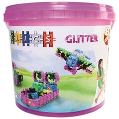 Clics Klocki - Wiaderko 8 w 1 - Glitter CB-180