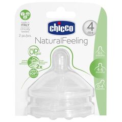 Chicco Smoczek do butelki trójprzepływowy 4m+ 2 sztuki (810352)