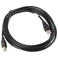 Kabel USB Lanberg USB-A - USB-B 3 m Czarny (CA-USBA-10CC-0030-BK)