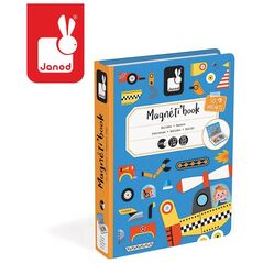 Janod Magnetyczna układanka Pojazdy Magnetibook (J02715)