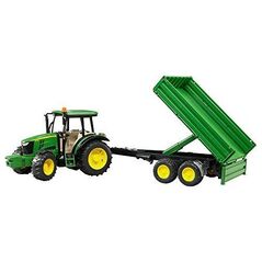 Bruder Traktor John Deere 5115M z przyczepą wywrotką  (02108)