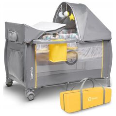Lionelo Łóżeczko Sven Plus Yellow Scandi