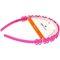 Top Choice Top Choice Opaska do włosów w różowe motylki (27918) 1szt