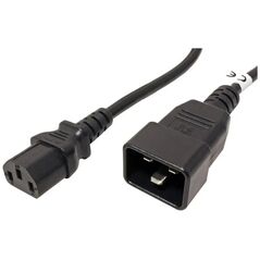 Kabel zasilający PremiumCord PREMIUMCORD Kabel síťový propojovací 230V 10A 2m, konektory IEC 320 C13 - IEC 320 C20