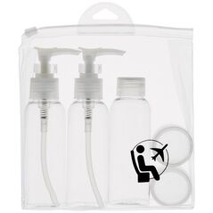 Inter-Vion Kit podróżny zestaw pojemników na kosmetyki 5szt. (3489431112105)