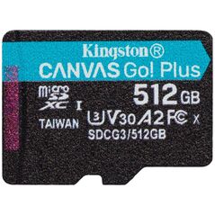 Karta Kingston Canvas Go! Plus MicroSDXC 512 GB Class 10 UHS-I/U3 A2 V30 (SDCG3/512GBSP)