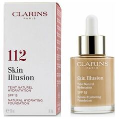 Clarins Skin Illusion Natural Hydrating Foundation Spf 15 112 Amber 30ml
