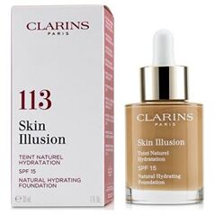 Clarins Skin Illusion Natural Hydrating Foundation Spf 15 113 Chestnut 30ml
