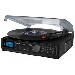 Gramofon Sencor Gramofon STT 212U Cyfrowy tuner FM, USB/SD, MP3, BT (STT 212U) - UBSECFSTT212UBK