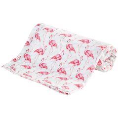 Bocioland Pieluszka bambusowa 30x30cm Flamingi Bocioland