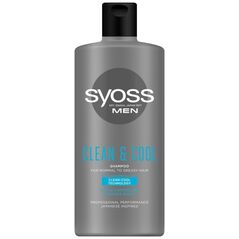 Syoss Syoss Men Clean & Cool Szampon odświeżający - włosy normalne i przetłuszczające 440ml