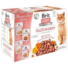 Brit Care Cat Adult Fillets in Gravy - mokra karma dla kota - 12x 85 g