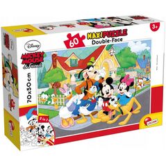 Lisciani Puzzle dwustronne maxi 60 Myszka Mickey
