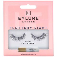 Eylure EYLURE rzęsy z klejem FLUTTERY LIGHT No.117 Light & Wispy