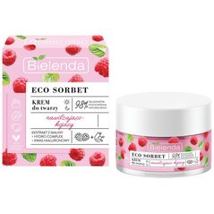 Bielenda BIELENDA Eco Sorbet KREM DO TWARZY nawilżająco-kojący MALINA + KWAS HIALURONOWY