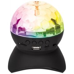 Manhattan Kula Disco LED z Głośnikiem Bluetooth MP3 USB/MicroSD Radio