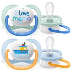 Avent Smoczek ortodontyczny Ultra Air statek 2szt. 0-6m