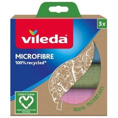 Vileda Ściereczki Vileda Mikrofibra 100% Recycled 3 szt.