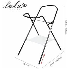 Lulu Design Stojak pod wanienkę 100 cm (czarny)