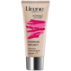 Lirene Lirene Podkład kryjący kamuflujący niedoskonałości z witaminą E 25 Opalony 30ml