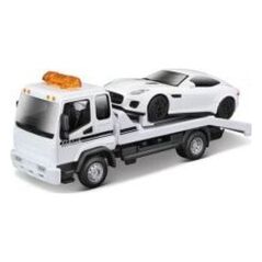 Bburago Str. Fire Tow Truck W Jaguar F-Type R 1:43 BBURAGO
