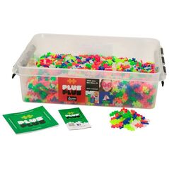 Plus Plus Plus-Plus, Mini Neon - 3600 szt - Edukacja
