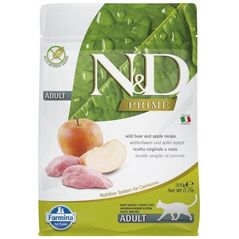 Farmina N&D Prime Boar & Apple Dzik & Jabłko Karma Dla Dorosłych Kotów 300 g