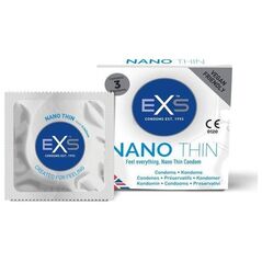 EXS EXS Nano Thin ultra cienkie prezerwatywy 3szt.