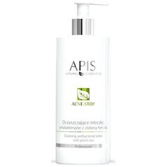 Apis Acne-Stop Cleansing Antibacterial Lotion oczyszczające mleczko antybakteryjne z zieloną herbatą 500 ml