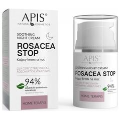 Apis Rosacea-Stop Soothing Night Cream kojący krem na noc do cery z trądzikiem różowatym i wrazliwej 50ml