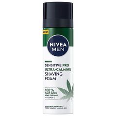 Nivea NIVEA_Men Sensitive Pro Ultra-Calming Shaving Foam pianka do golenia z olejem z nasion konopnych 200ml