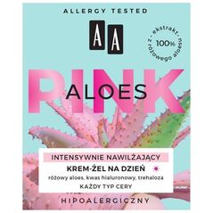 AA Pink intensywnie nawilżający krem-żel do każdego typu cery na dzień Aloes 50ml
