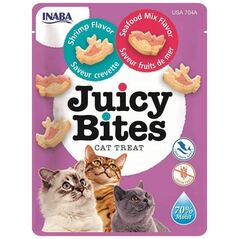Inaba Foods Churu Juicy Bites Shrimp Seafood Mix 33,9g, przysmak dla kota