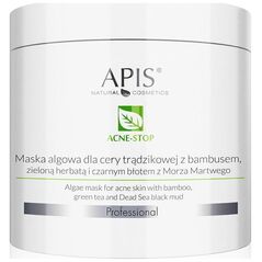Apis APIS_Acne-Stop Algae Mask maska algowa dla cery trądzikowej z bambusem i zieloną herbatą 200g