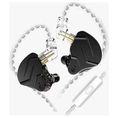 Słuchawki KZ KZ ACOUSTICS SŁUCHAWKI DOKANAŁOWE Z MIKROFONEM CZARNE ZSN PRO X MIC
