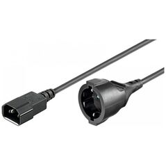 Kabel zasilający Manhattan Manhattan Kabel Adapter Zasilania IEC320 C14 na Schuko F Gniazdo 1.5m