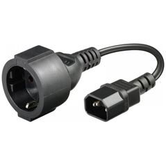 Kabel zasilający Manhattan Manhattan Adapter Zasilania IEC320 C14 na Schuko F Gniazdo 23cm