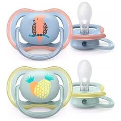 Avent Smoczek uspokajający Ultra Air tropical 2szt. 0-6m Avent